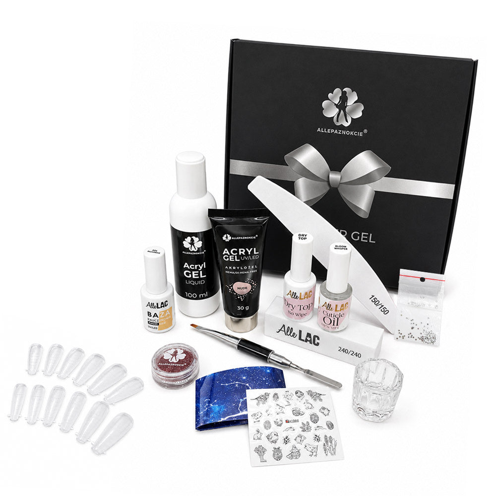 Kit Acrylgel / Polygel Complet pour Construction et Renforcement des Ongles