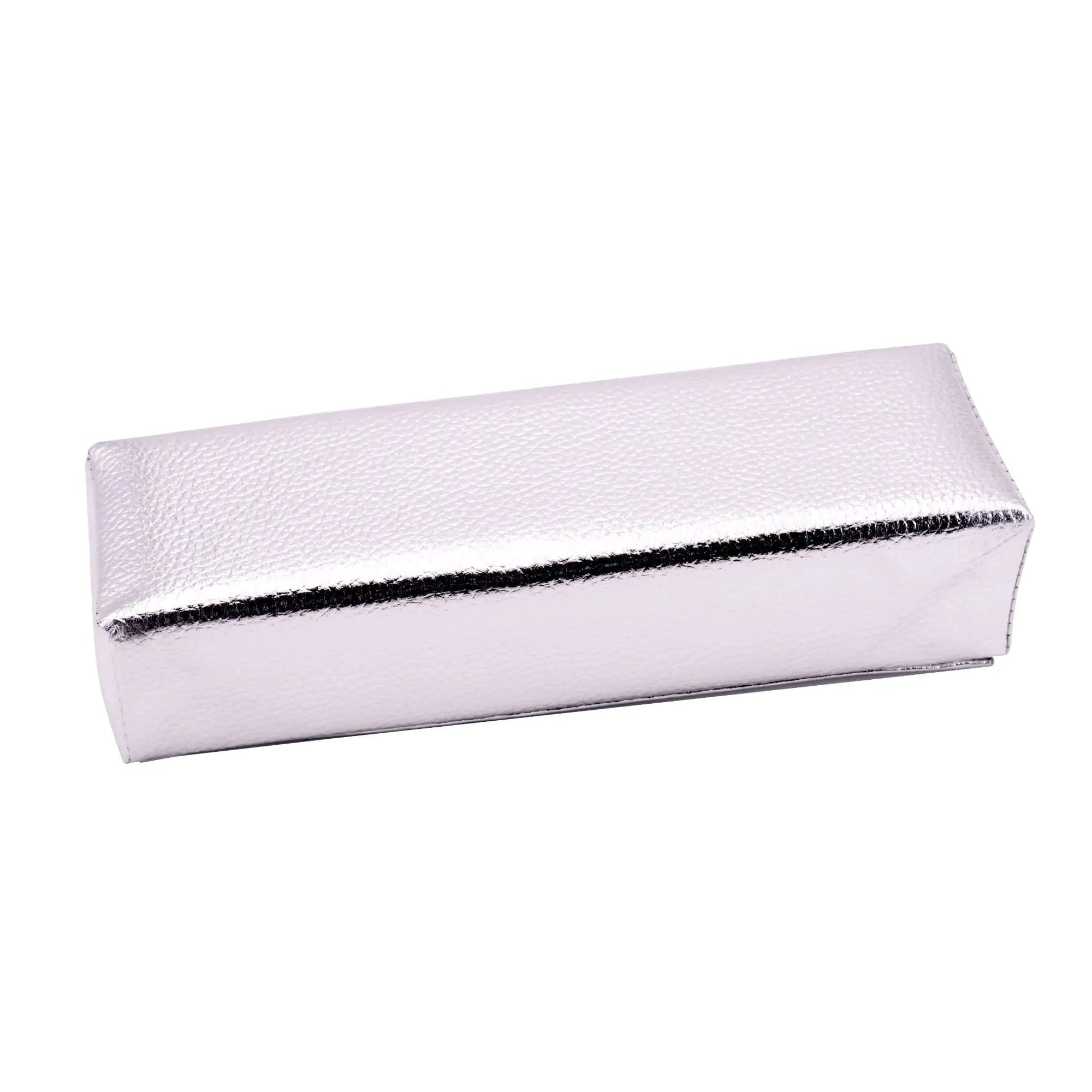 Coussin Repose Main Rectangulaire en Simili Cuir Argent OCIBEL