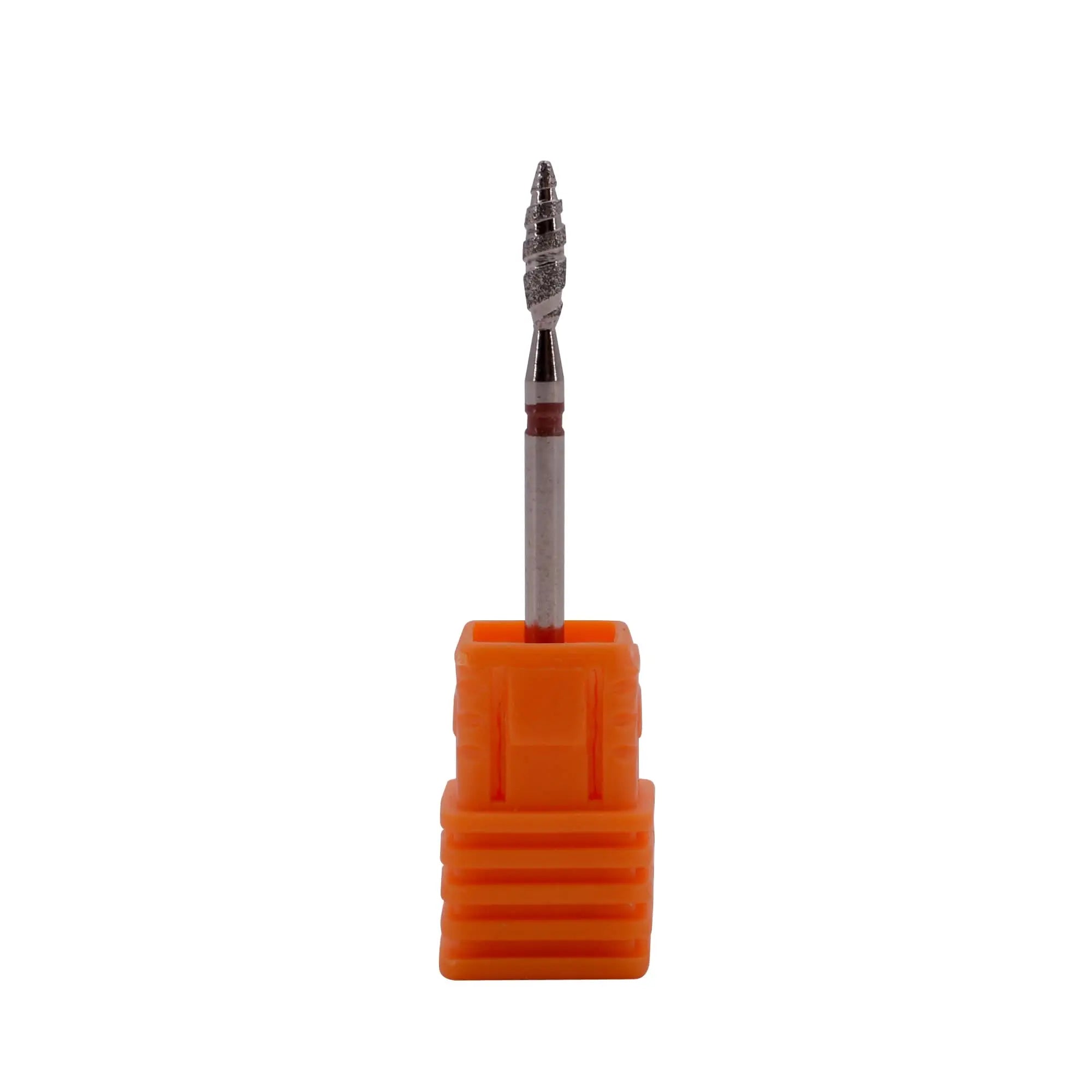 Embout de ponceuse Flamme Rouge pour Cuticules avec Rainures – Fin OCIBEL