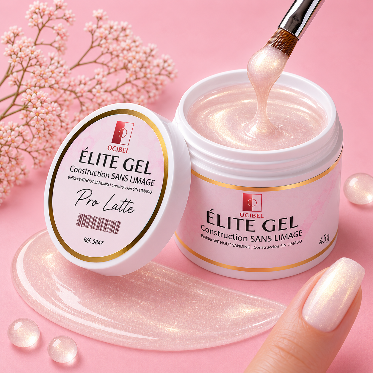 Élite - Gel Construction SANS LIMAGE 45g - Pro Latte