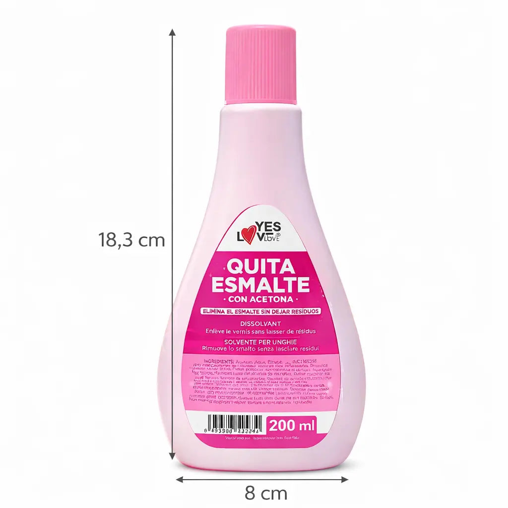 Dissolvant Vernis 200 ml avec Acétone – Élimination Rapide Sans Résidus – Retire Vernis Classique – Format Économique OCIBEL