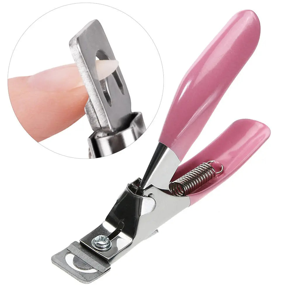 Guillotine Coupe-Capsules Ongles Professionnelle – Acier Haute Précision – Manche Rose Antidérapant OCIBEL