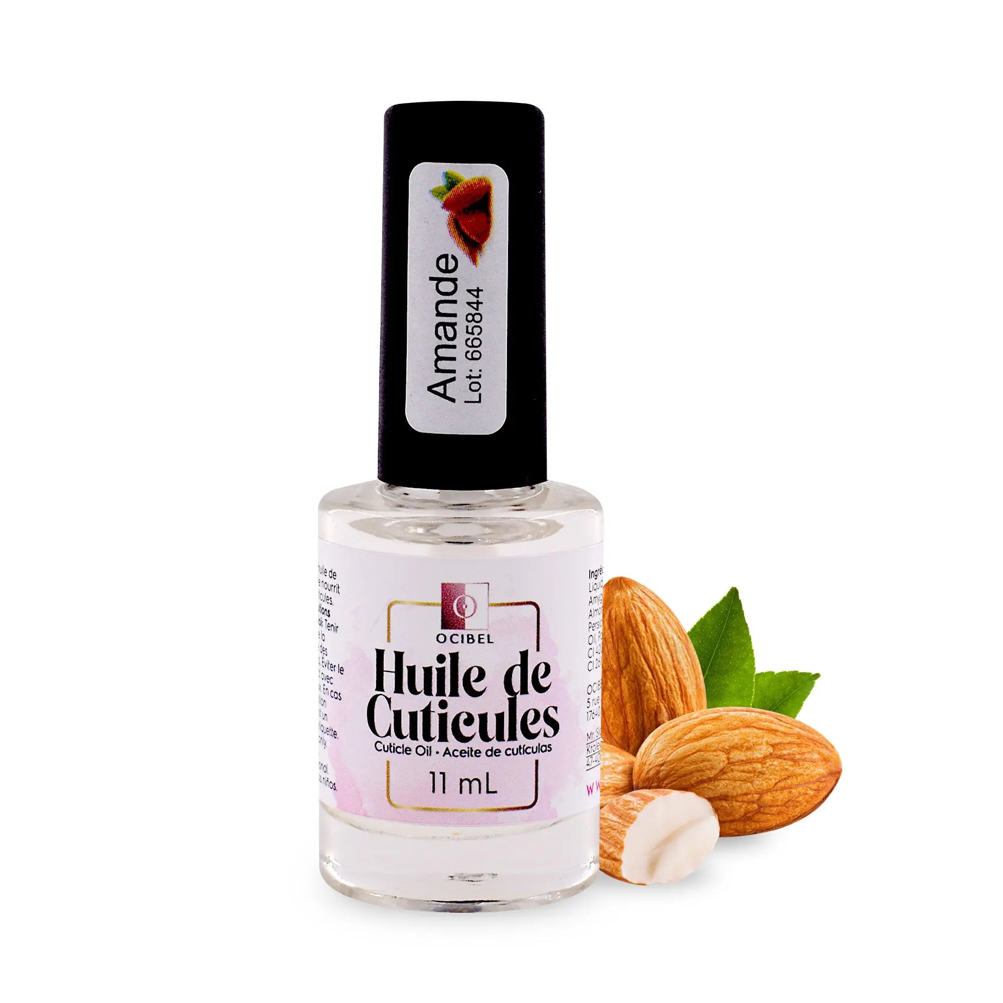 Huile cuticules Amande 11ml – Soin ongles parfumé OCIBEL