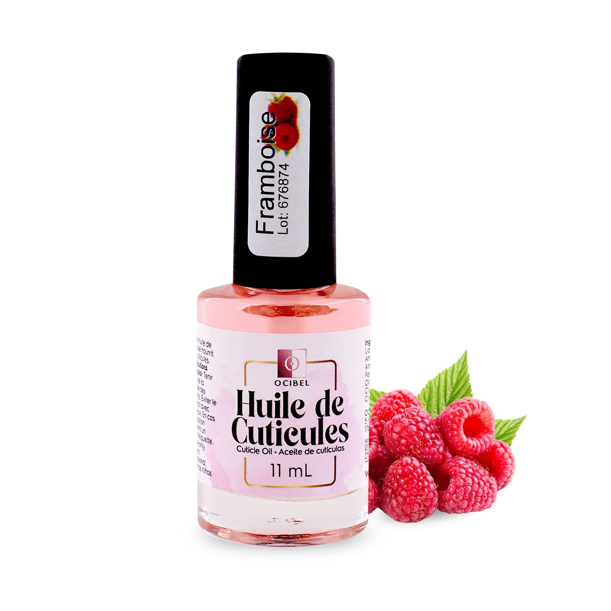 Huile cuticules Framboise 11ml – Soin ongles parfumé OCIBEL