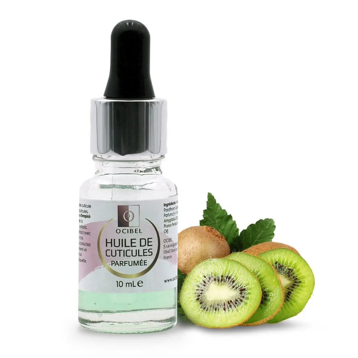 Huile de cuticule parfumée avec pipette 'Kiwi' 10 ml OCIBEL