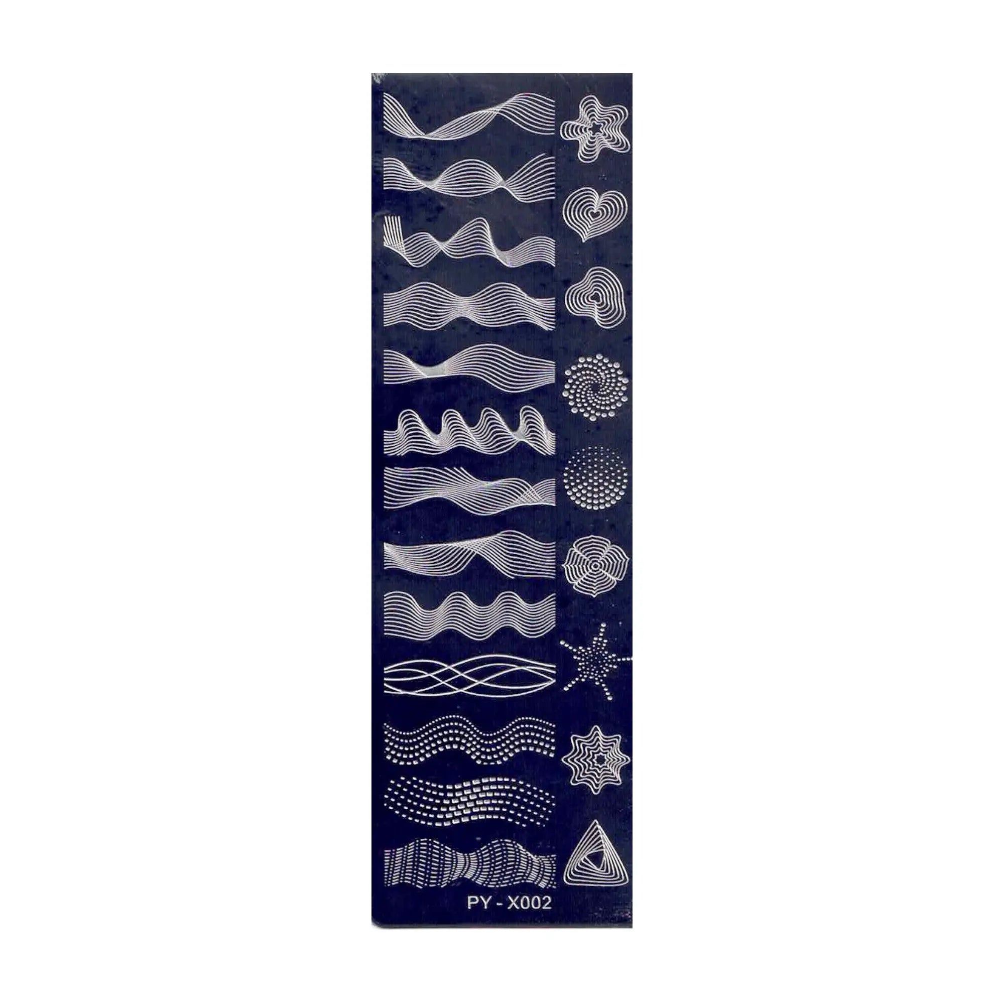 Plaque de Stamping pour Ongles Thème : Motif OCIBEL