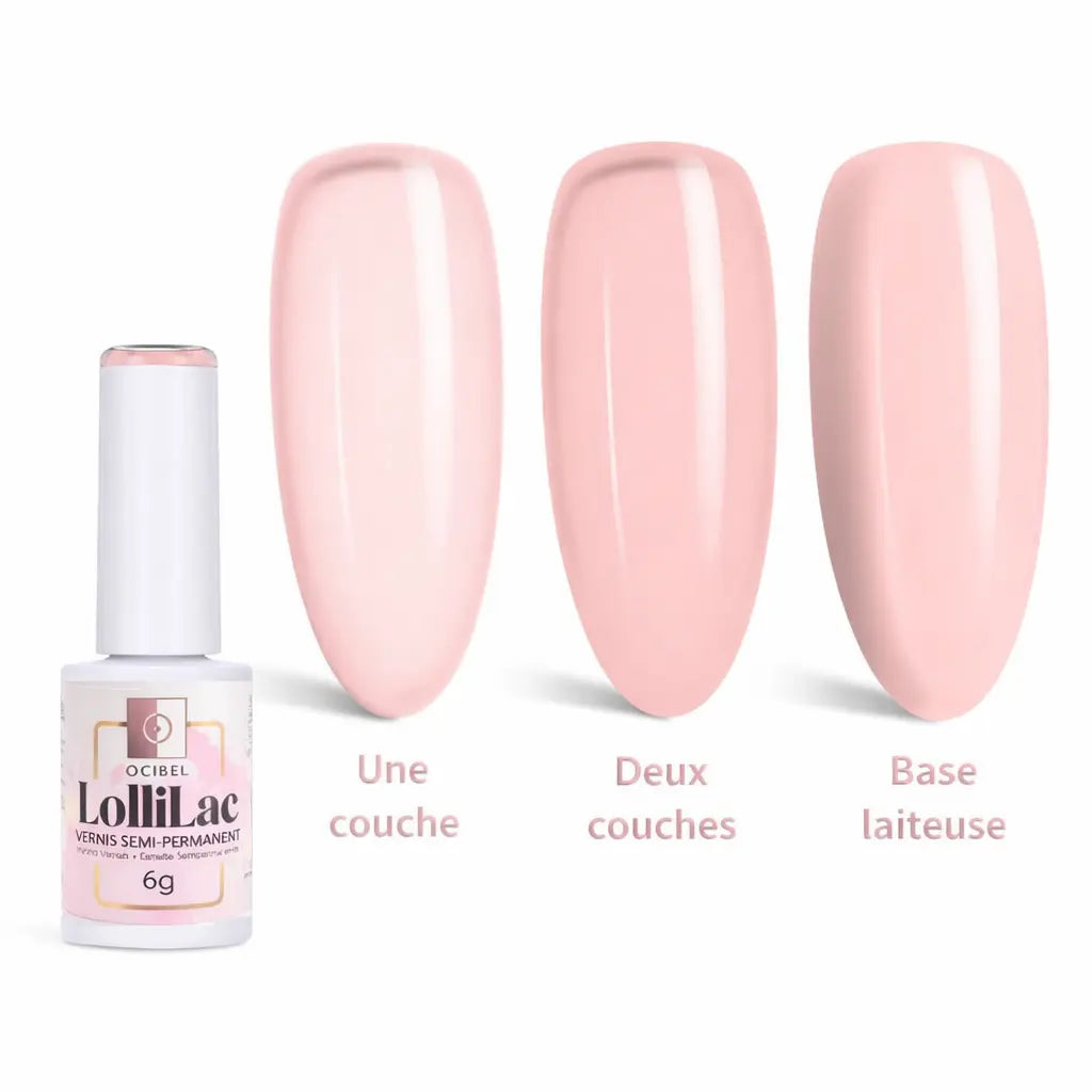 Vernis Semi Permanent UV / LED - Nudes N16 Light Petal 6g OCIBEL